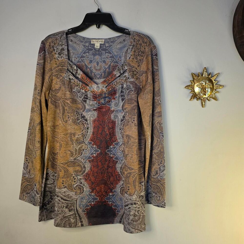 Live And Let Live Women's Boho Blouse